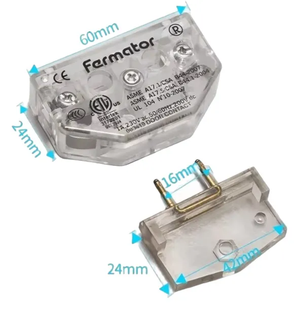Contacto de seguridad de puerta Fermator 60mm