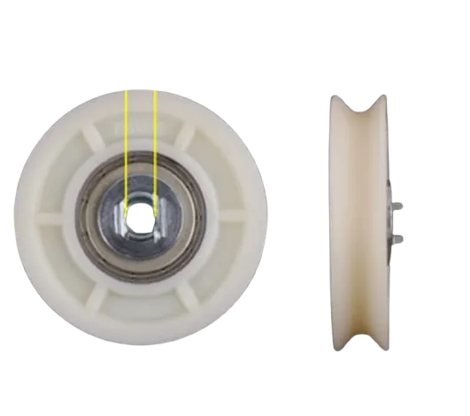 Rueda colgante para puerta diámetro de 74mmX16mm, diámetro interior de 8mm